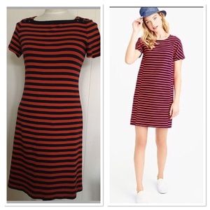 Chaps red/navy stripped dress